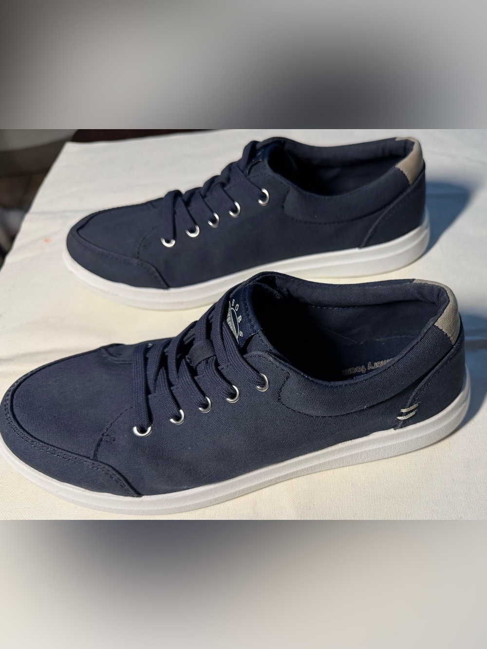 Women’s BOBS from Skechers Navy Canvas Sneakers size 7.5